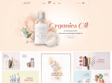 Arangi -化妆品、食品主题 WordPress主题