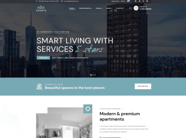 Aports 汉化版- 单页落地页房屋出租WordPress 主题(含演示数据)