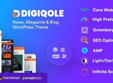 Digiqole v2.2.3 – 新闻杂志 WordPress 主题