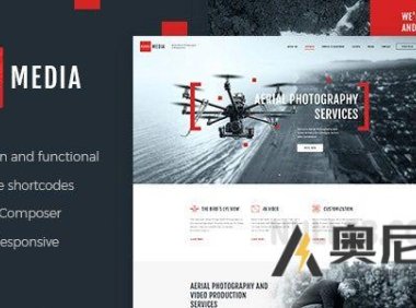 无人机媒体v2.2.0 - 航空摄影和摄像WordPress主题+ Elementor