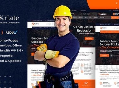 Kriate v1.2.7 – 工业建筑多用途 WordPress 主题