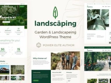 园林绿化 v19.0 – 花园园艺师 WordPress 主题