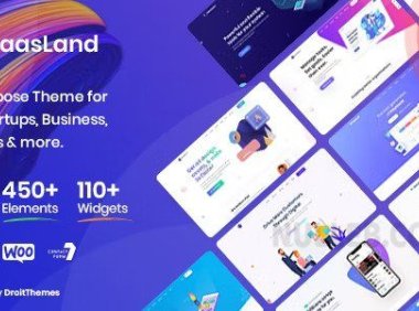Saasland v3.6.9 – 用于初创企业的多用途 WordPress 主题