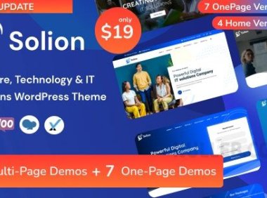 Solion v2.4 – 技术和IT解决方案WordPress主题