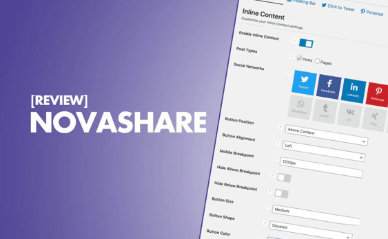 Novashare  插件汉化版– 轻量级WordPress社交分享插件