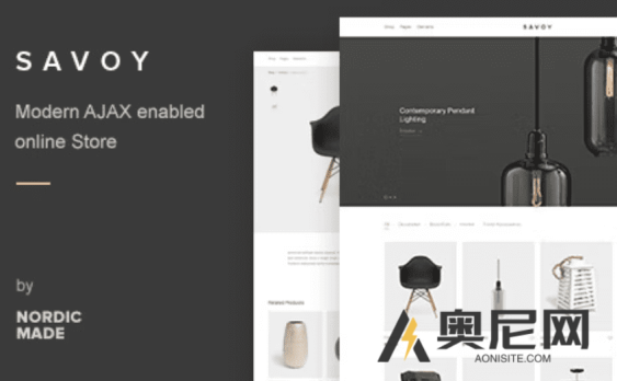 Savoy 汉化版-简洁风格AJAX  WooCommerce主题