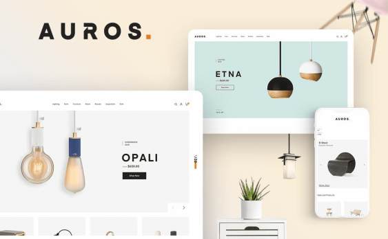 Auros 汉化版-现代简约家具店在线商店WordPress主题