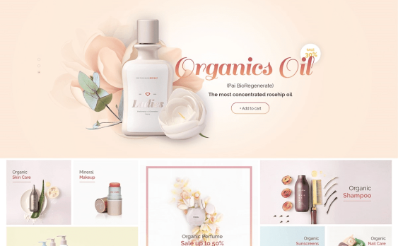 Arangi -化妆品、食品主题 WordPress主题