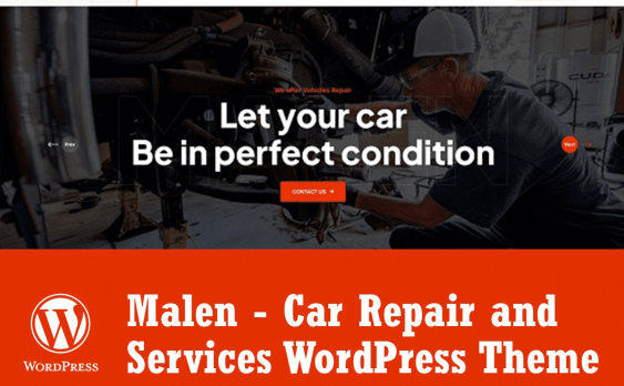 Malen-汽车服务和维修WordPress主题（含demo演示包）