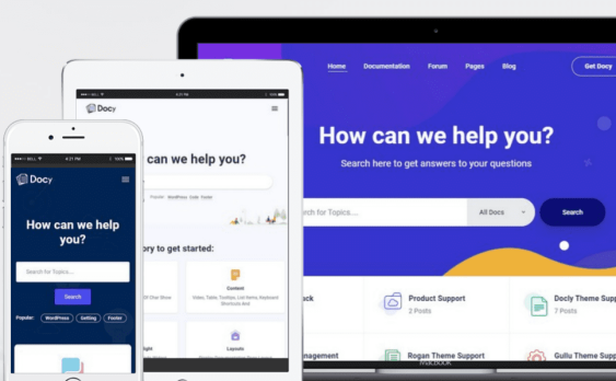 Docy 主题汉化版-多功能产品文档WordPress主题