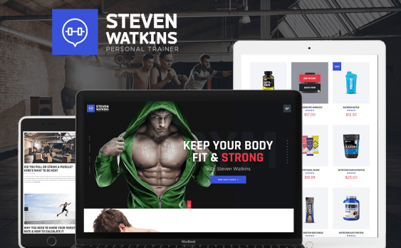 Steven Watkins主题-私人健身教练和养生wordpress主题
