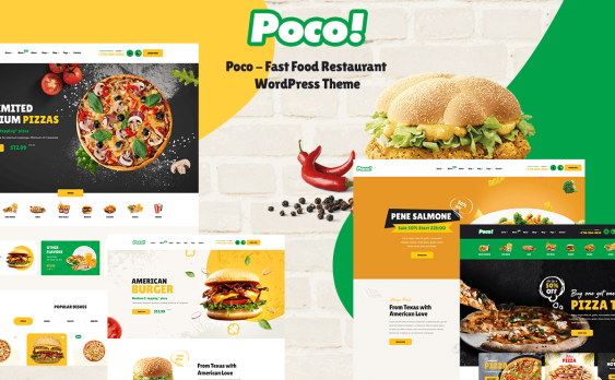 Poco主题-快餐店 线上销售WordPress 主题