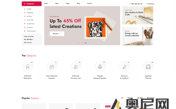 Ninico 汉化版-简洁专业的WooCommerce WordPress主题