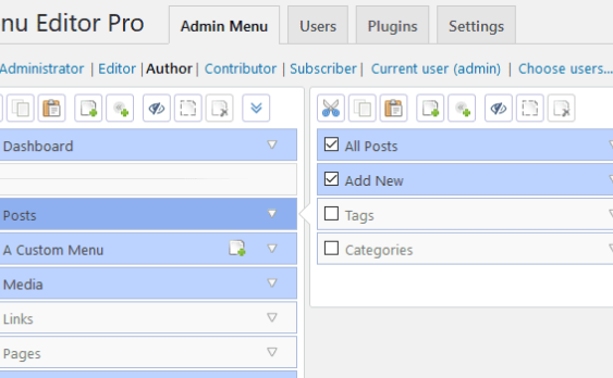 Admin Menu Editor Pro -管理菜单编辑器专业版WordPress插件