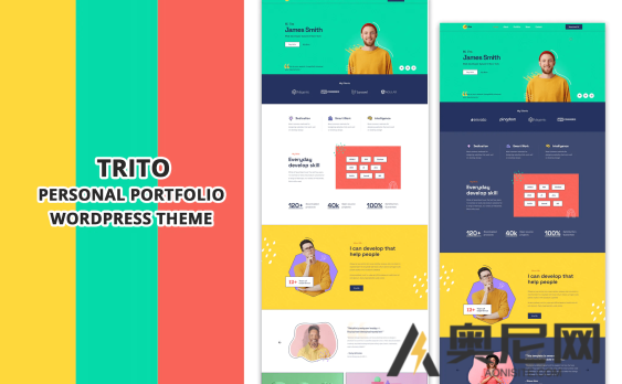 Trito – 个人作品简历展示 WordPress 主题