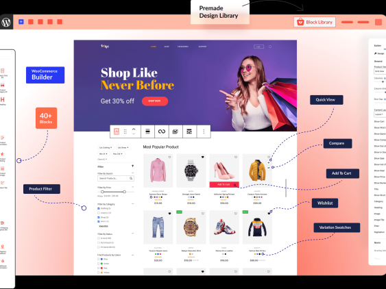 ProductX Pro 中文版 – WooCommerce 的古腾堡块构建插件