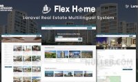 Flex Home v2.55.2 – Laravel 房地产多语言系统