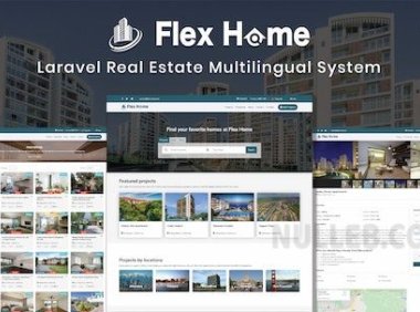 Flex Home v2.55.2 – Laravel 房地产多语言系统