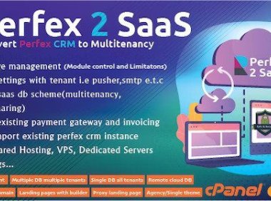 Perfex CRM SaaS 模块 v0.3.4 – 将您的 Perfex CRM 转变为强大的多租户解决方案