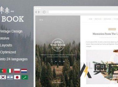 Wild Book v1.9.8 - 复古与优雅的WordPress博客主题