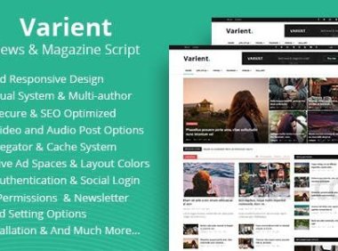 Varient v2.4.1 – 新闻和杂志脚本