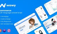 Wowy v1.30.5 – 多语言 Laravel 电子商务脚本